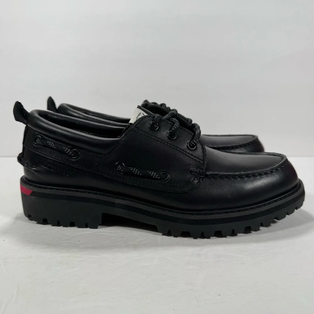Herschel Supply Co Authentic Original 3-Eye Waterproof Black Boat Shoe Men 7.5